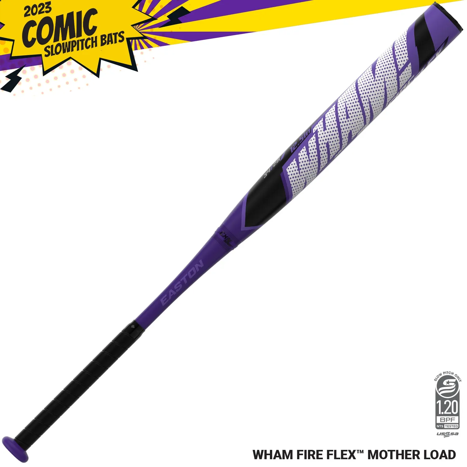 2023 Easton WHAM Fire Flex 12.5″ Barrel Mother Load USSSA Slowpitch Softball Bat SP23WHAMX