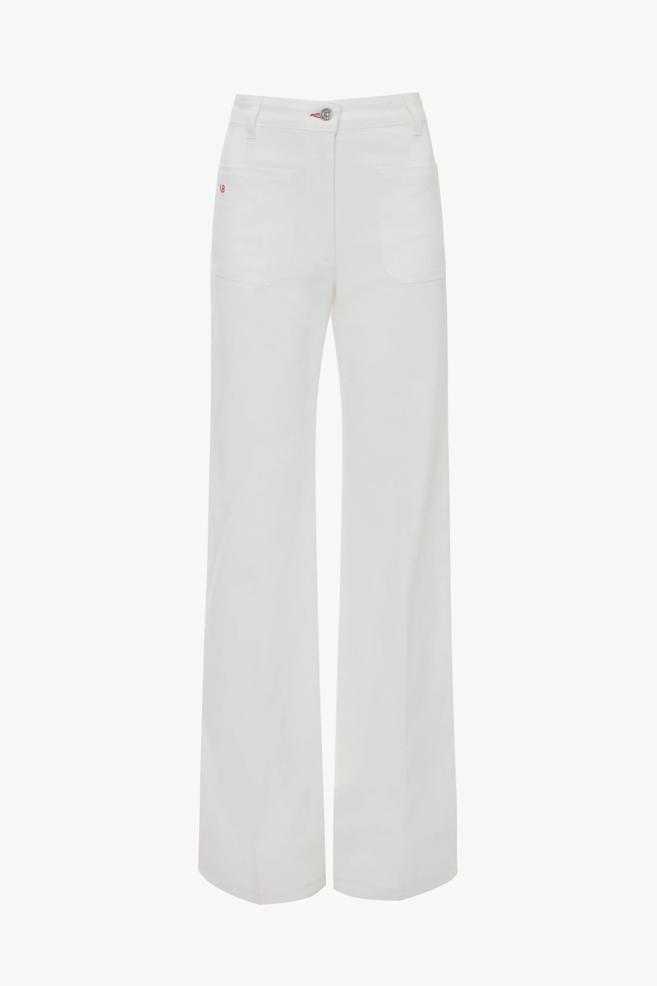 Alina High Waisted Jean In Washed White