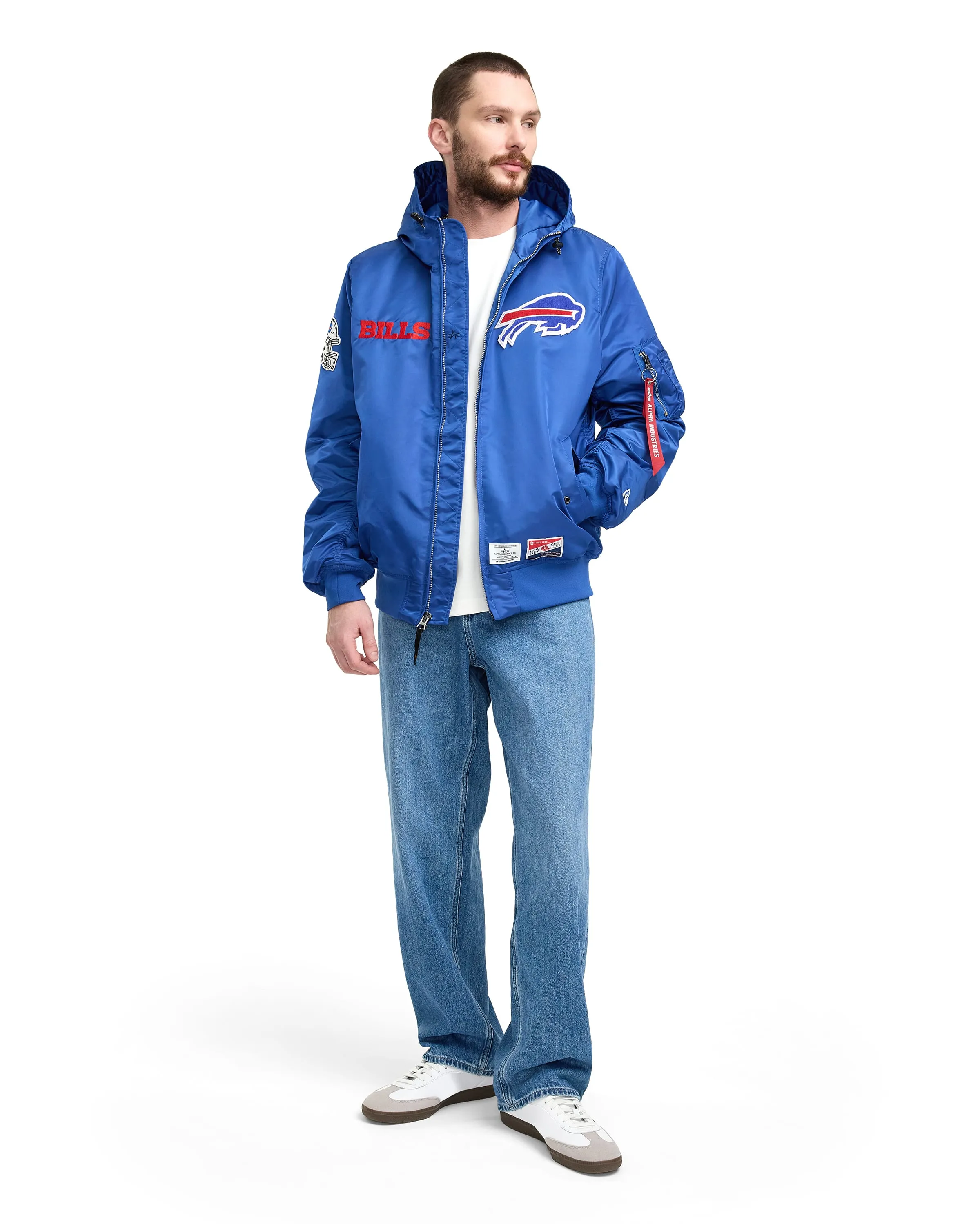 Alpha Industries x Los Angeles Rams L-2B Hooded Bomber Jacket