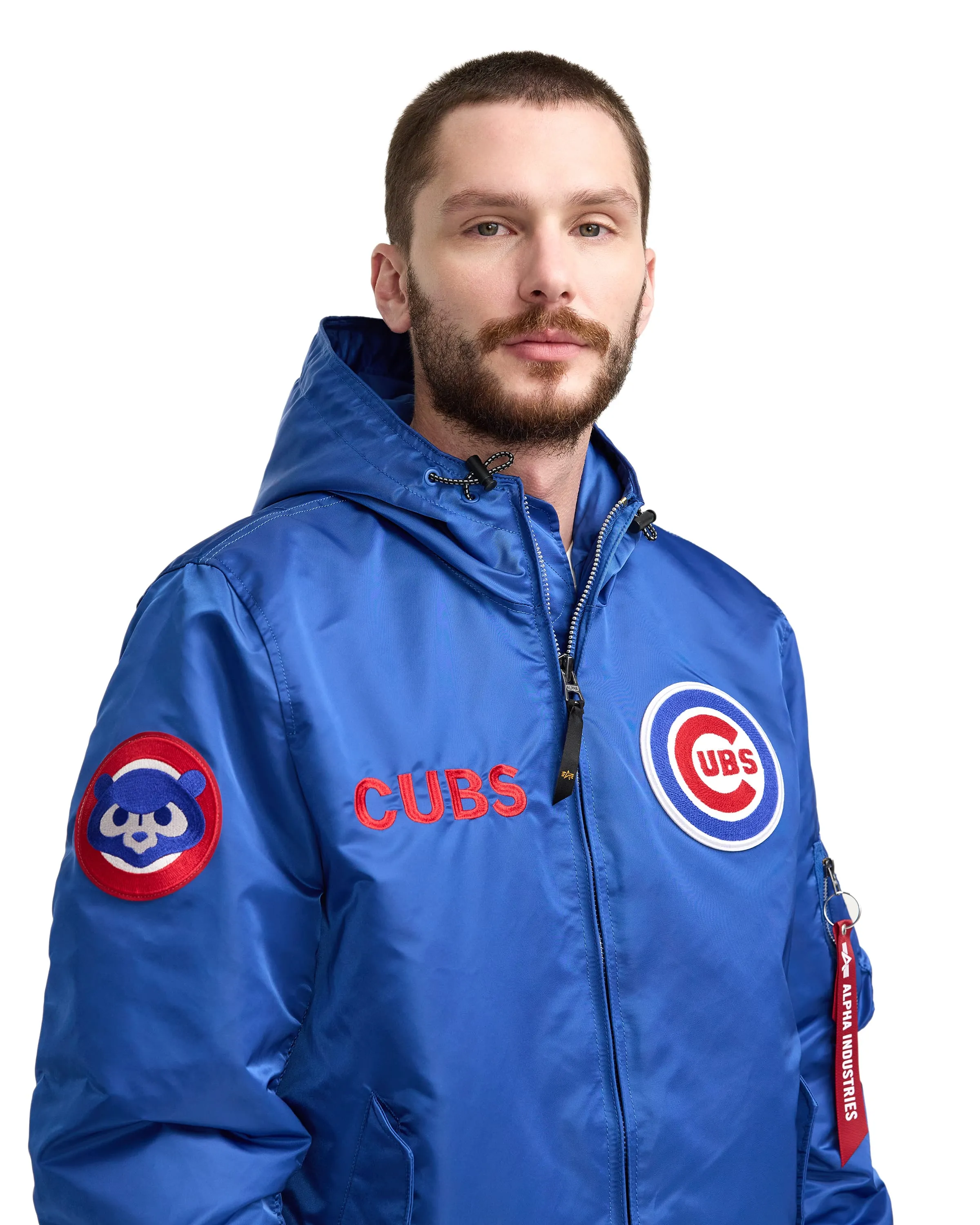 Alpha Industries x New York Yankees L-2B Hooded Bomber Jacket Brown