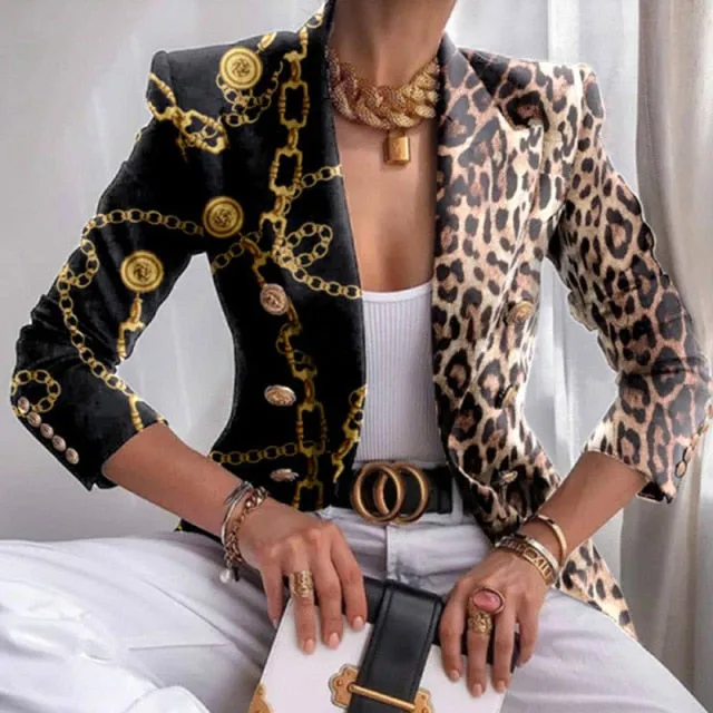 Amy Fashion - Elegant Office Lady Double Breasted Blazers