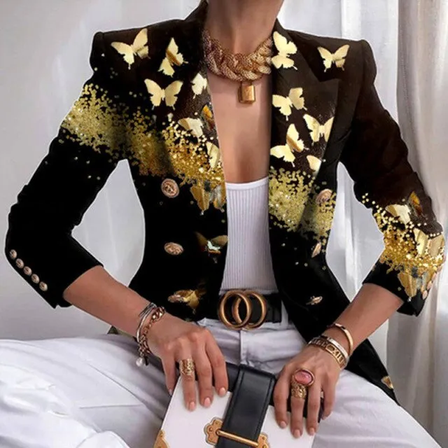 Amy Fashion - Elegant Office Lady Double Breasted Blazers
