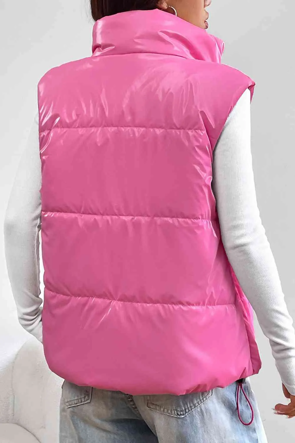 *APP EXCLUSIVE*  Zip Up Collared Vest