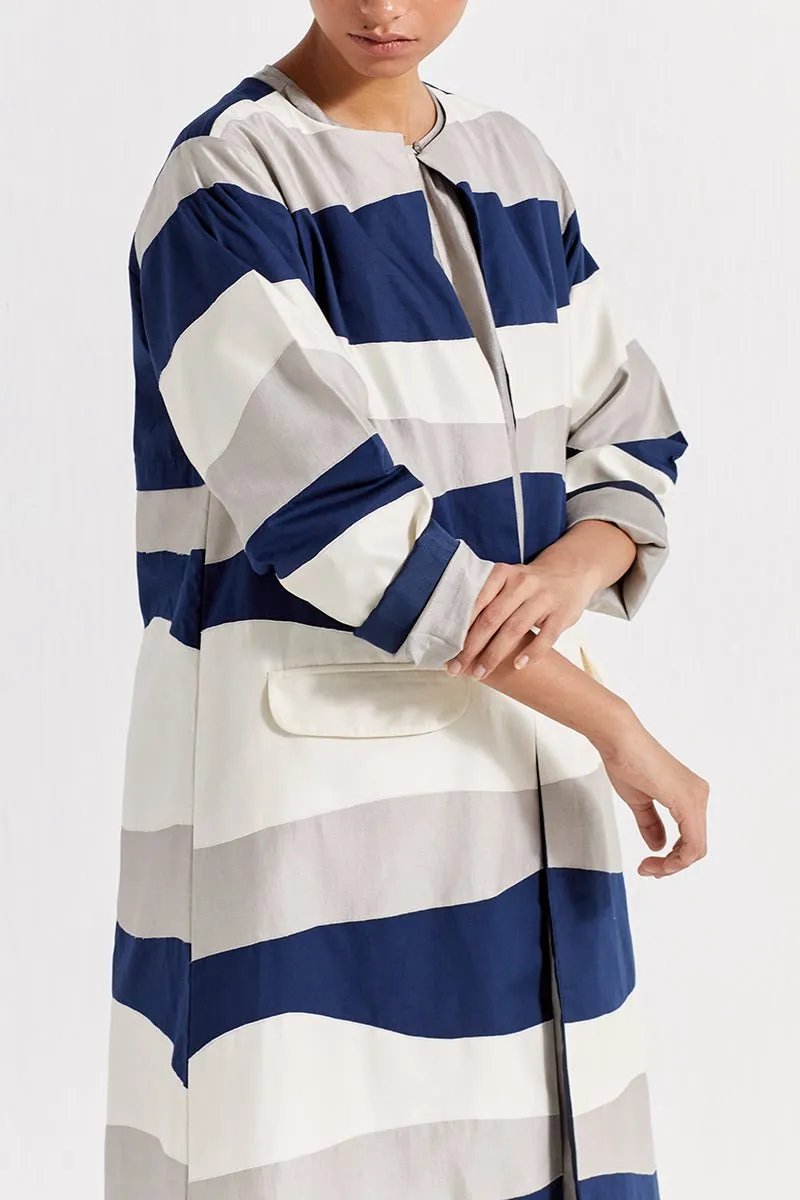 Applique Jacket - Navy