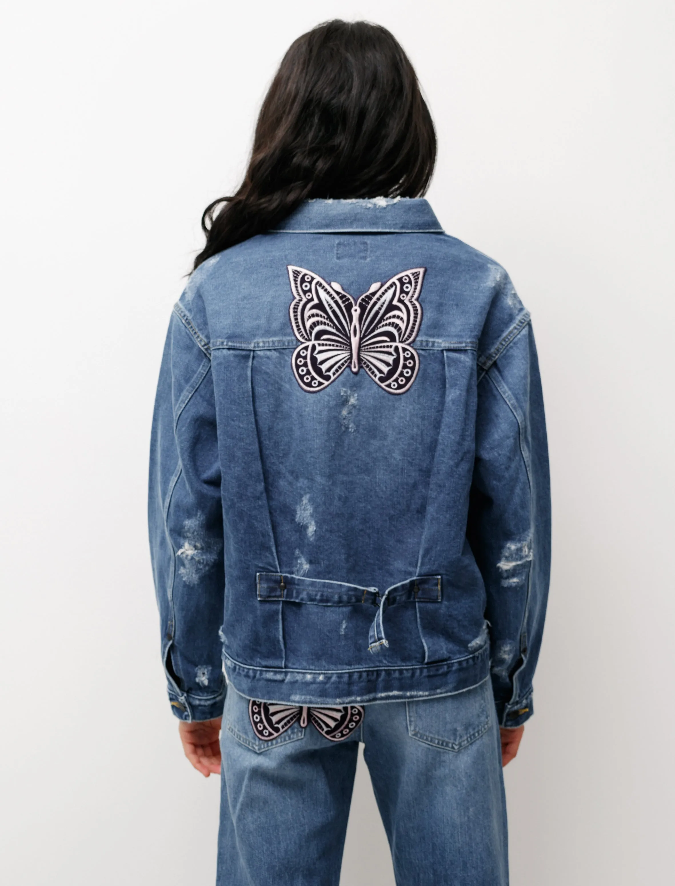 Assorted Patches Jean Jacket