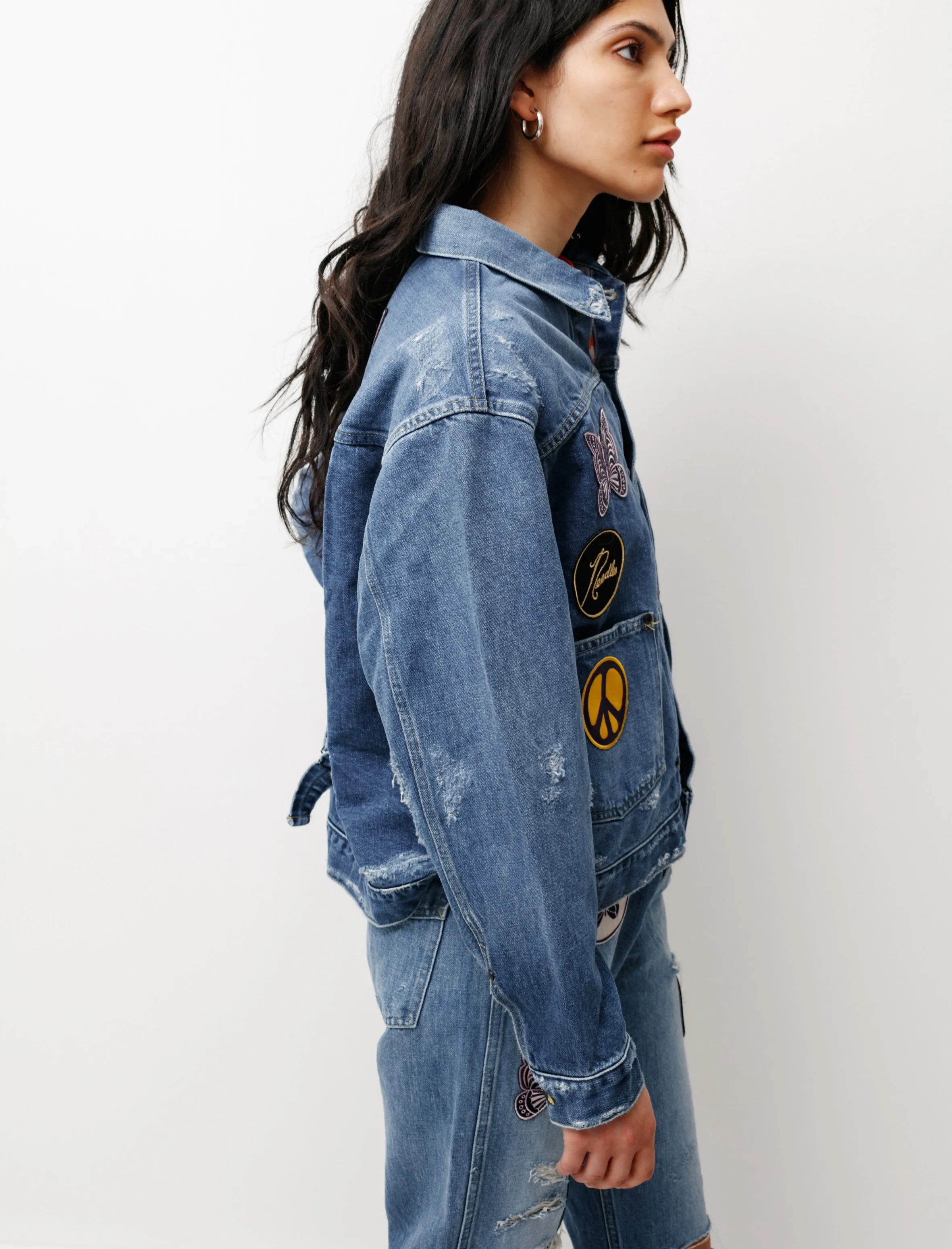 Assorted Patches Jean Jacket