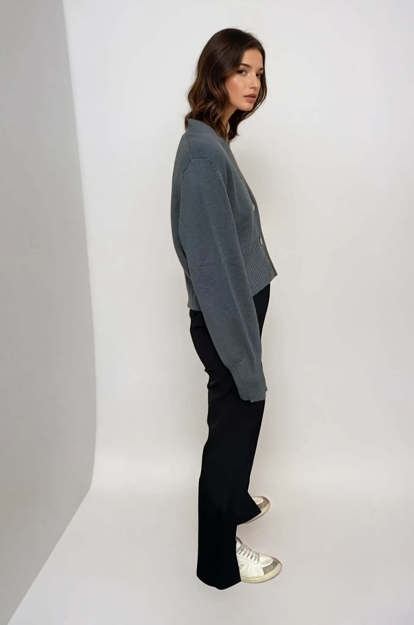 Bec Cashmere Knit Cardigan Castle Rock