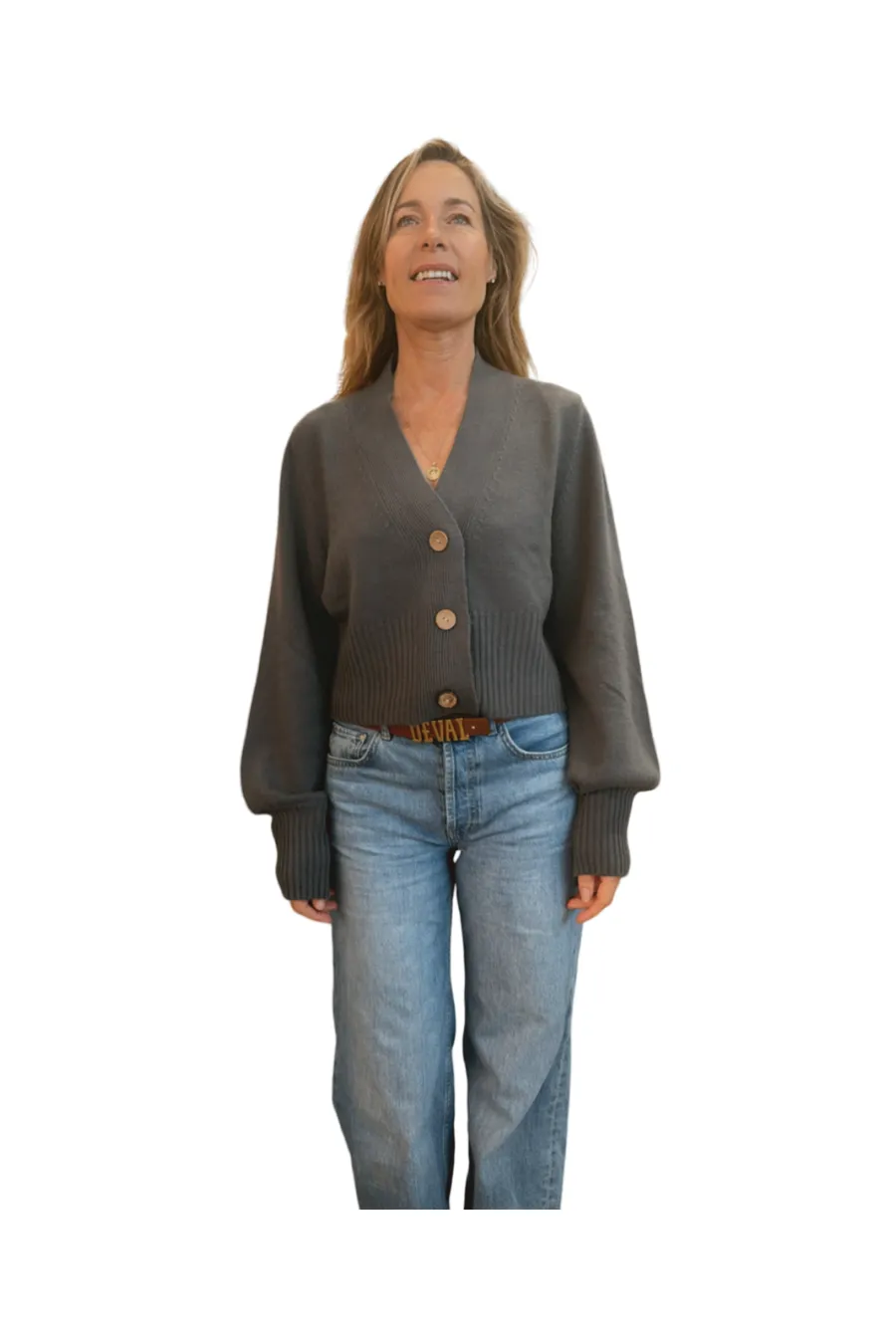 Bec Cashmere Knit Cardigan Castle Rock