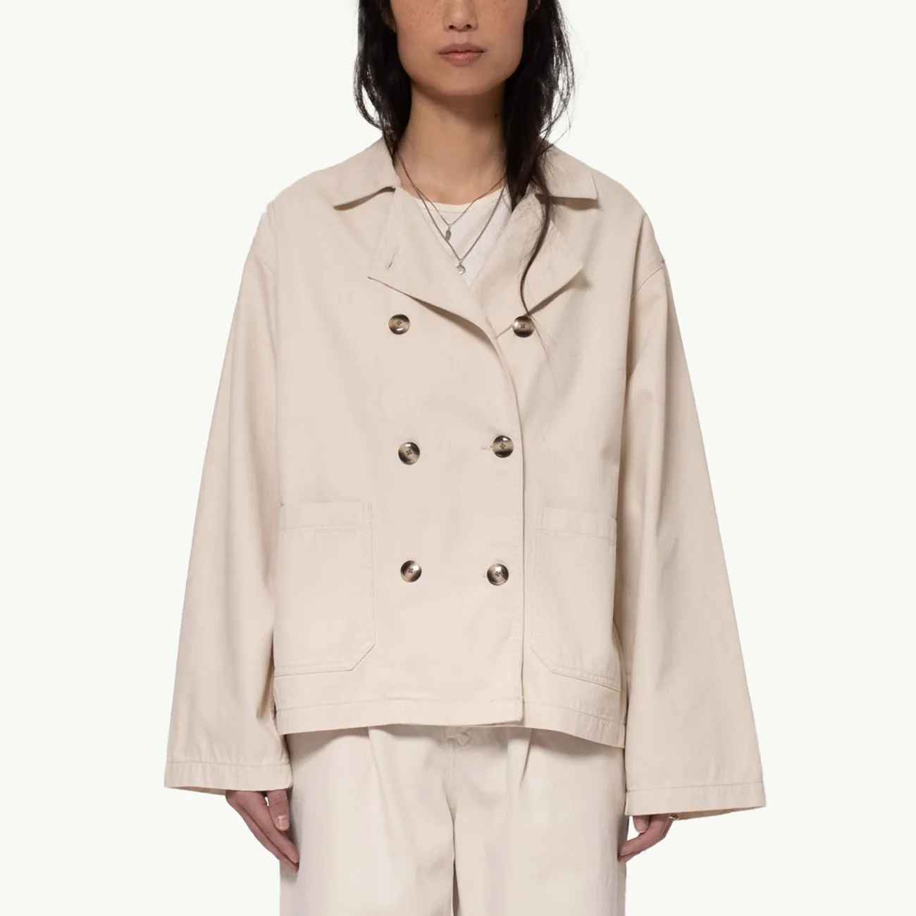 Bibbi Workwear Sailor Jacket - Ecru