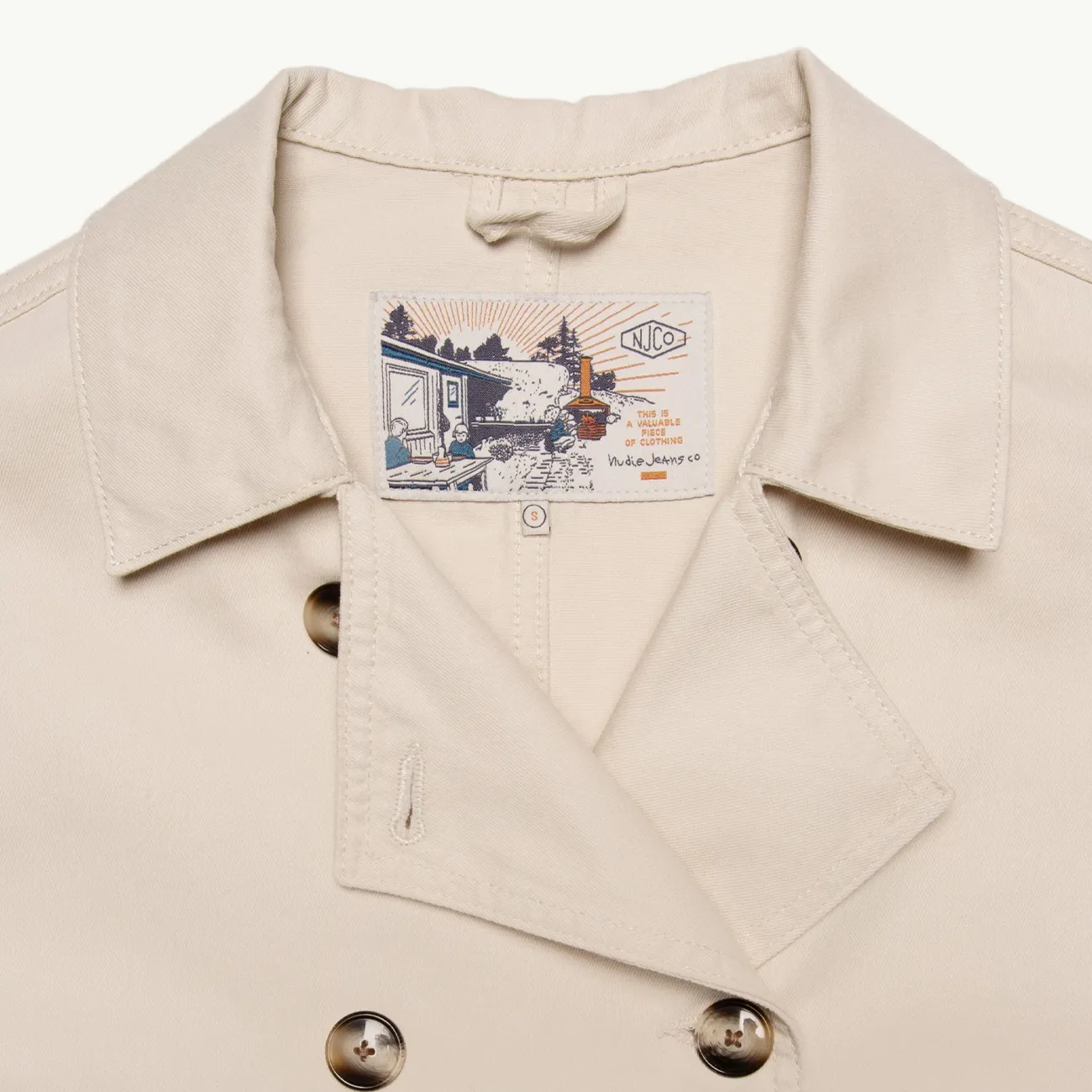 Bibbi Workwear Sailor Jacket - Ecru