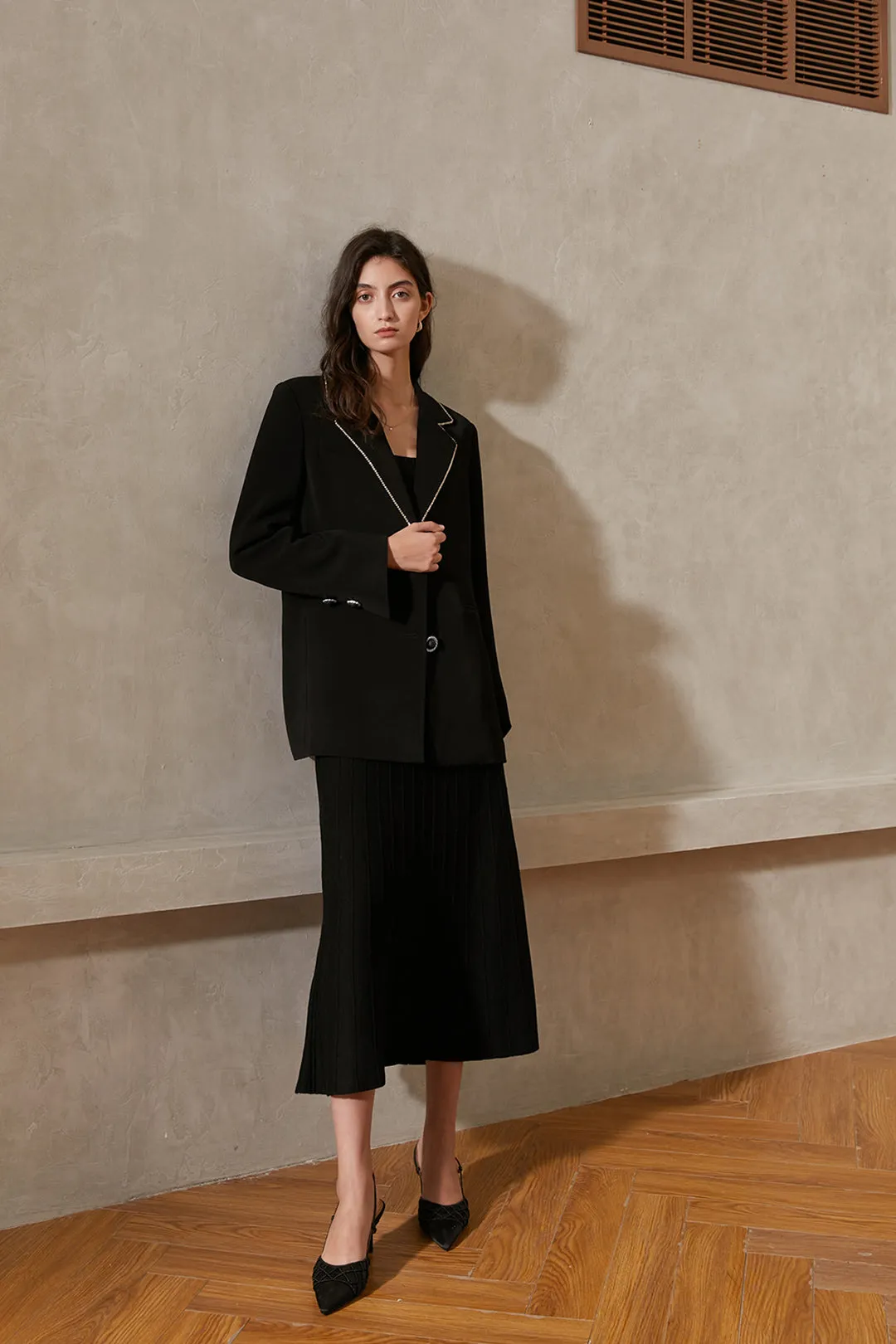 Big button suit | Black suit | Banquet suit