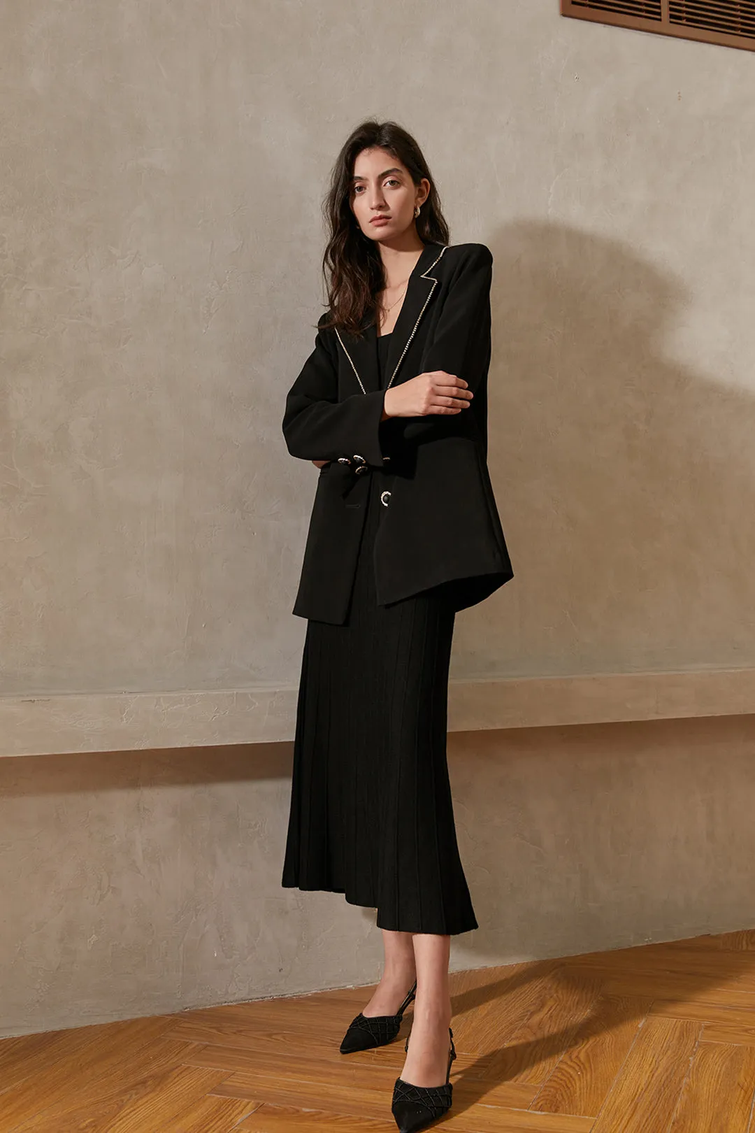 Big button suit | Black suit | Banquet suit