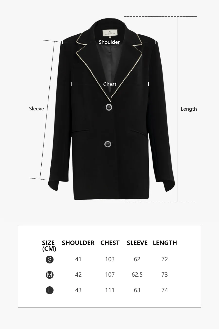 Big button suit | Black suit | Banquet suit