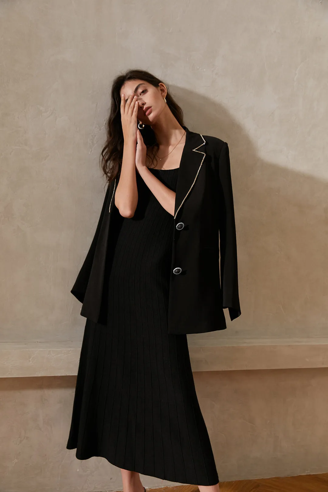 Big button suit | Black suit | Banquet suit