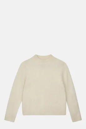 Brushed Turtle Knit Cloud Dancer