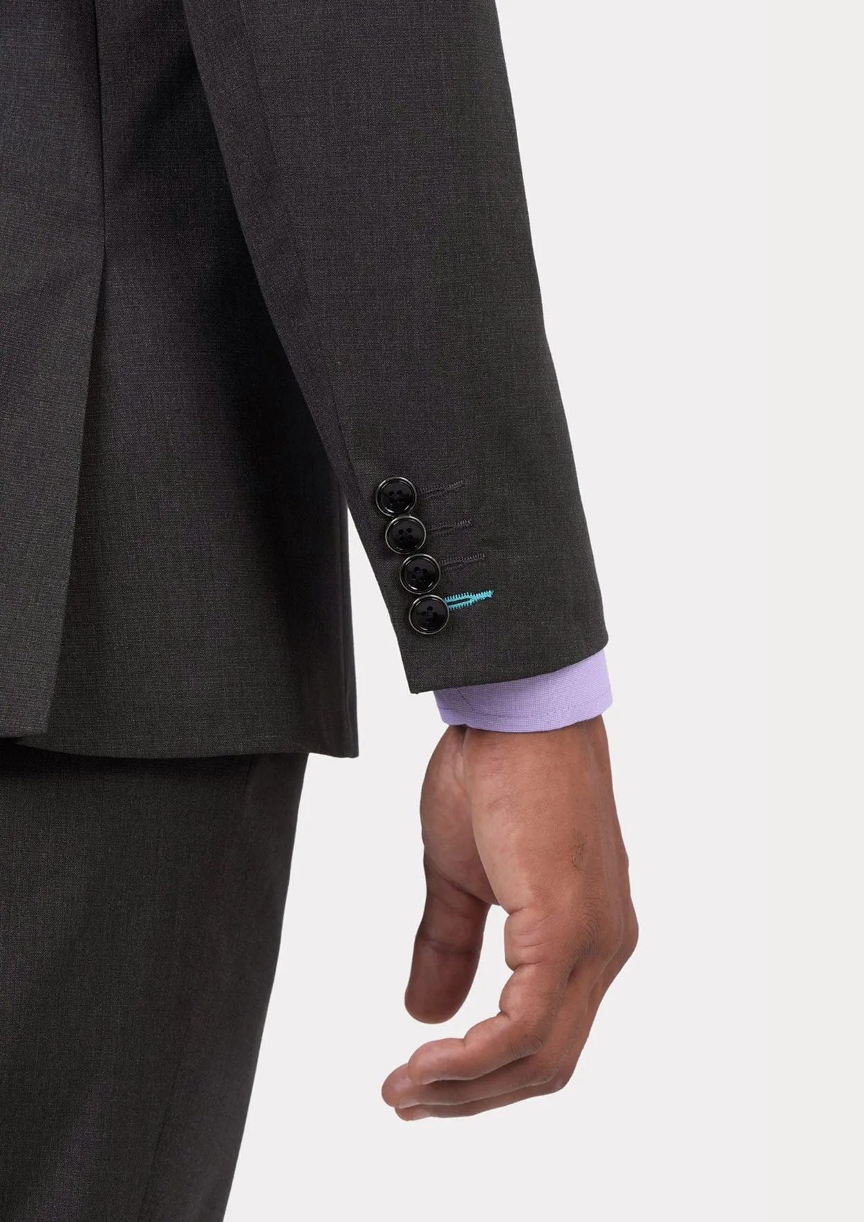 Bryant Charcoal Crosshatch Suit