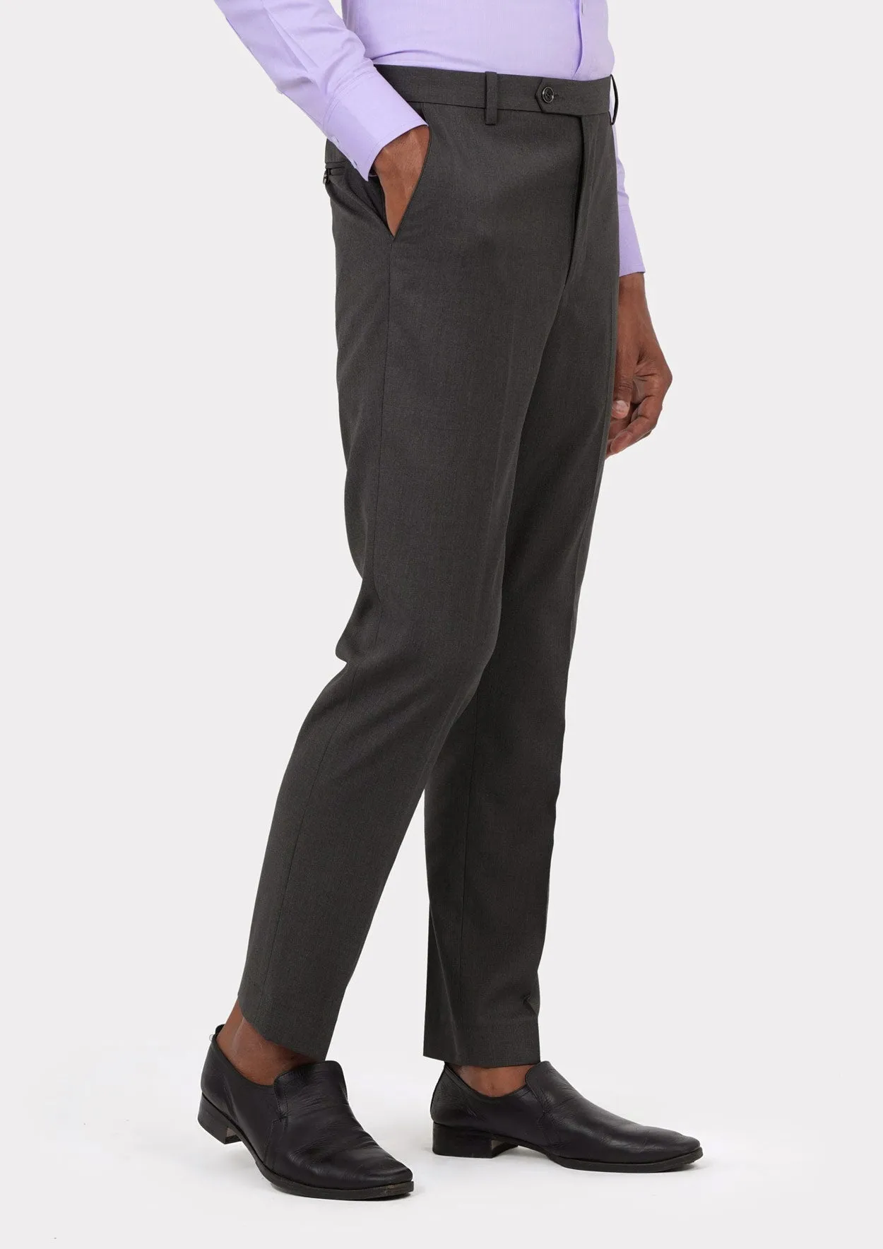 Bryant Charcoal Crosshatch Suit