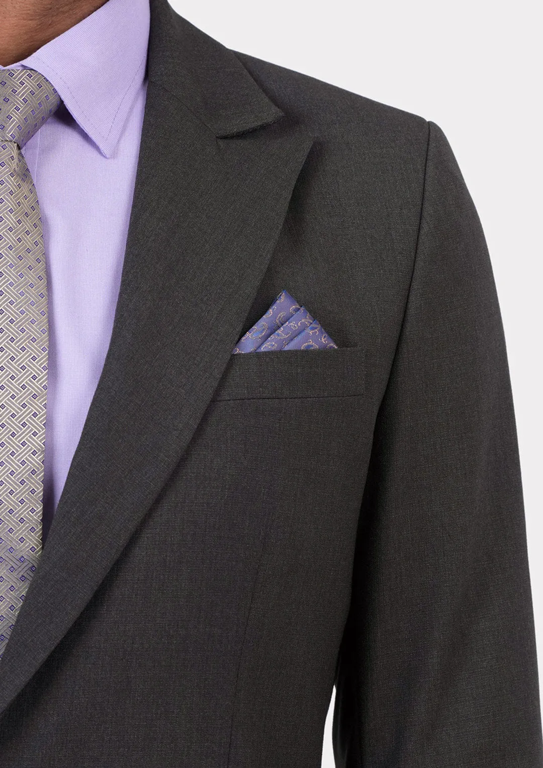 Bryant Charcoal Crosshatch Suit