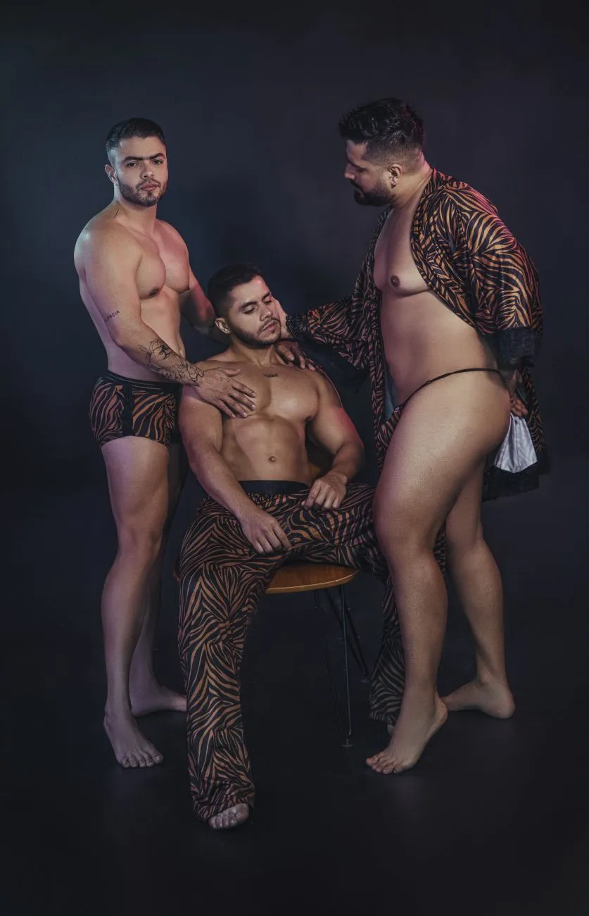 CandyMan Robe Thong Two Piece Set