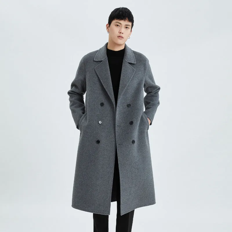 Cappotto Lungo Reversibile in Cashmere per Uomo – Eleganza e Comfort per l'Inverno