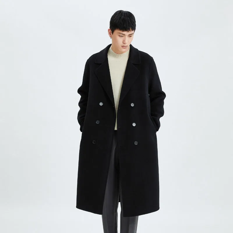 Cappotto Lungo Reversibile in Cashmere per Uomo – Eleganza e Comfort per l'Inverno
