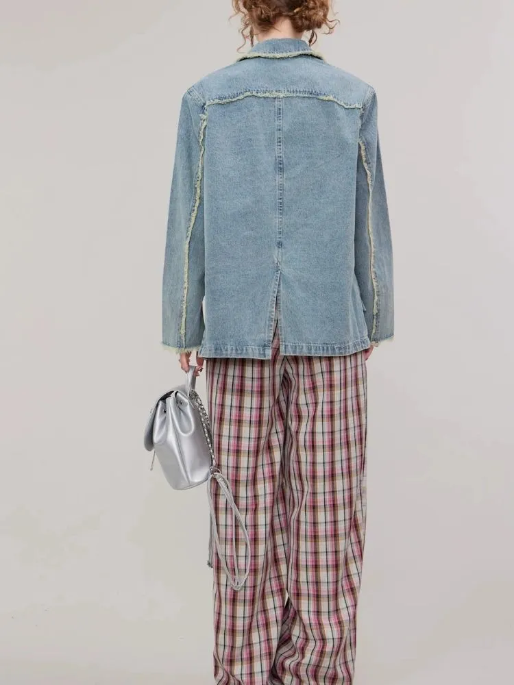 Casual denim suit jacket【s0000003110】