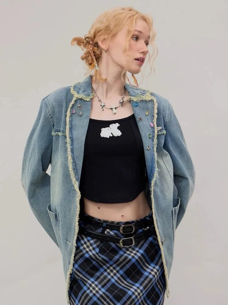 Casual denim suit jacket【s0000003110】