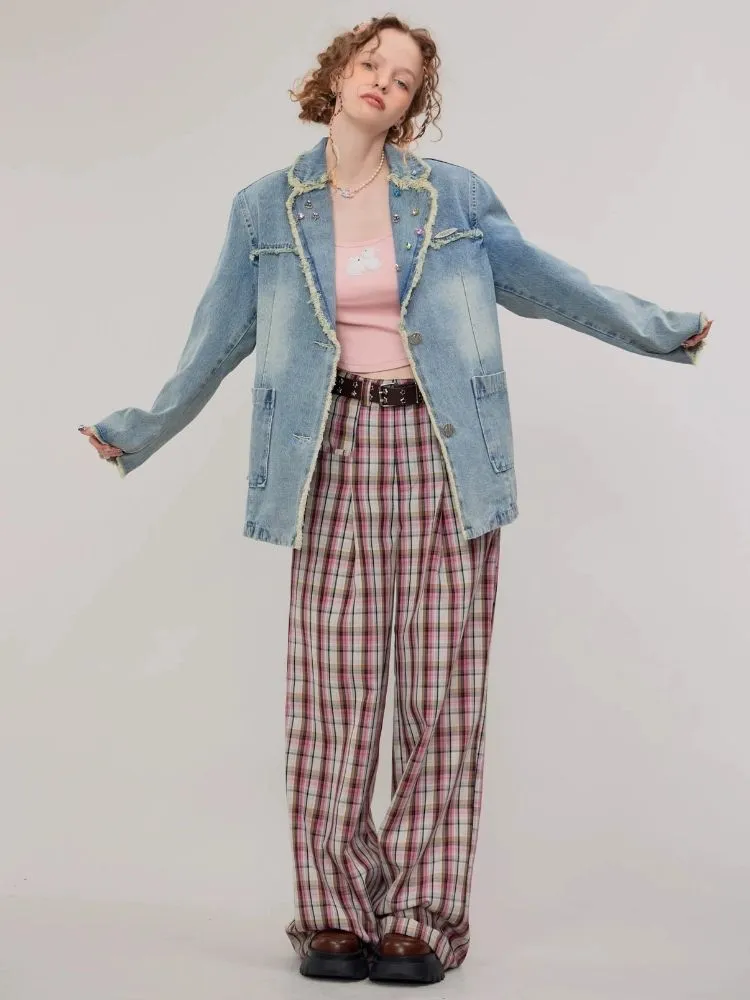 Casual denim suit jacket【s0000003110】