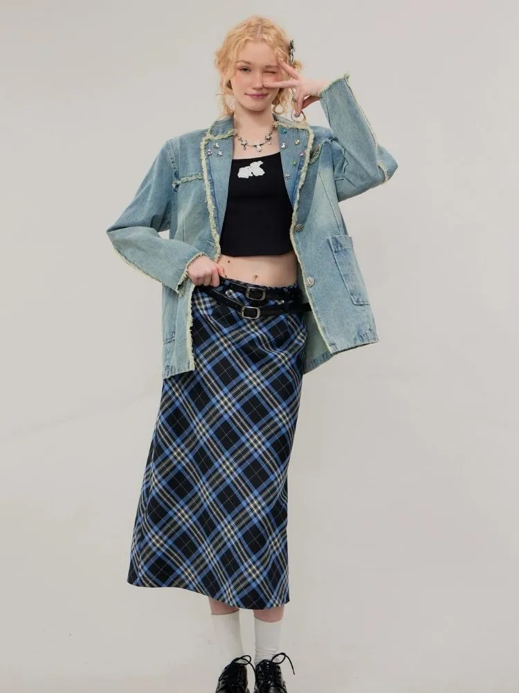 Casual denim suit jacket【s0000003110】