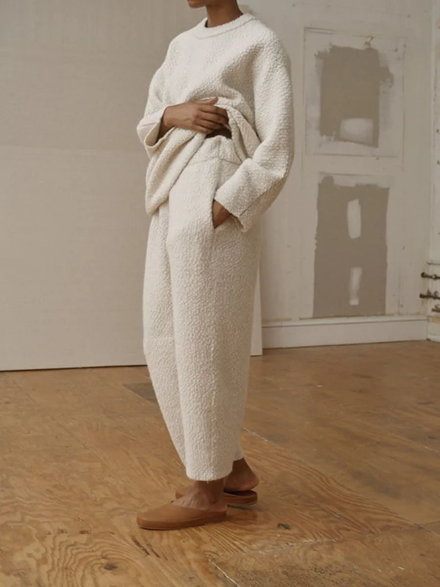 Casual Fashion Round Neck Loose Two-piece Suit