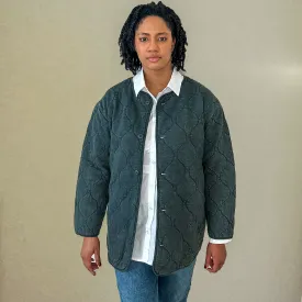 Casual Stone Washed Quilted Jacket
