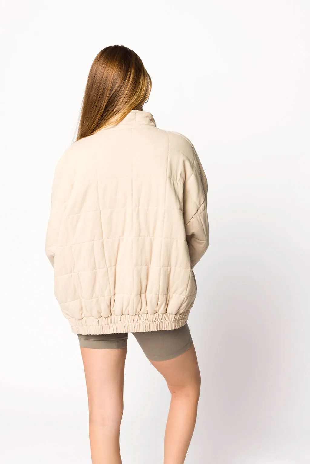 Cecilia Quilted Jacket in Bone