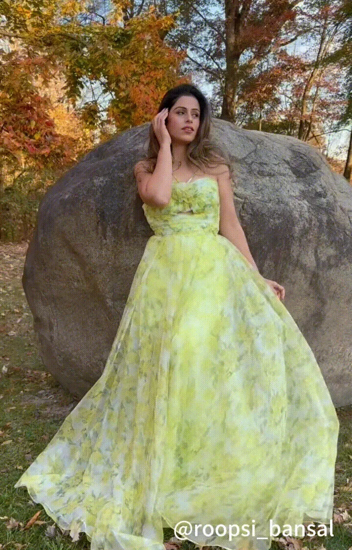 Chiffon Sweetheart Collar Spaghetti Straps Floor-length Dress