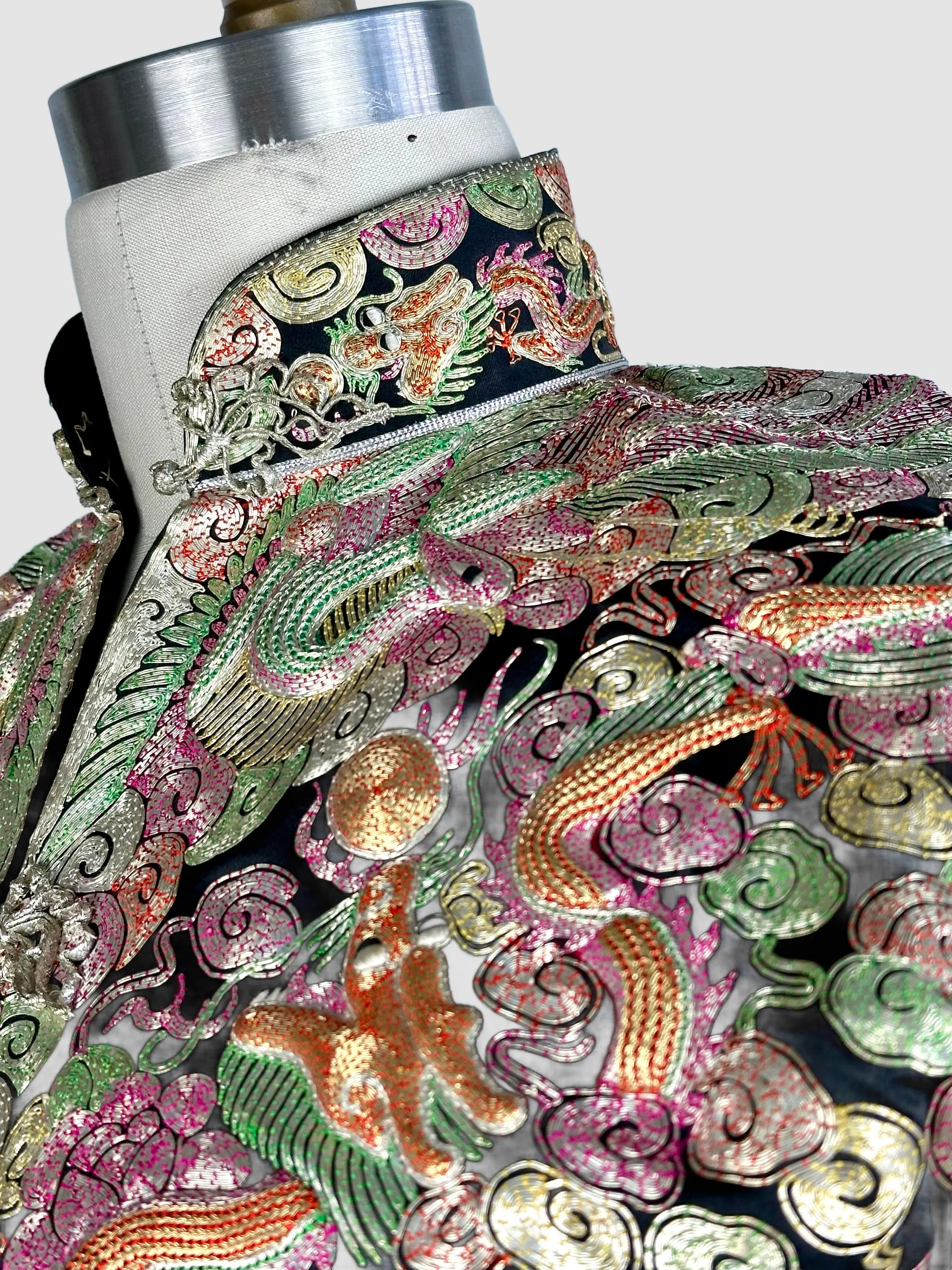 CHINESE EMBROIDERED Vintage 30s Wedding Jacket • X-Small
