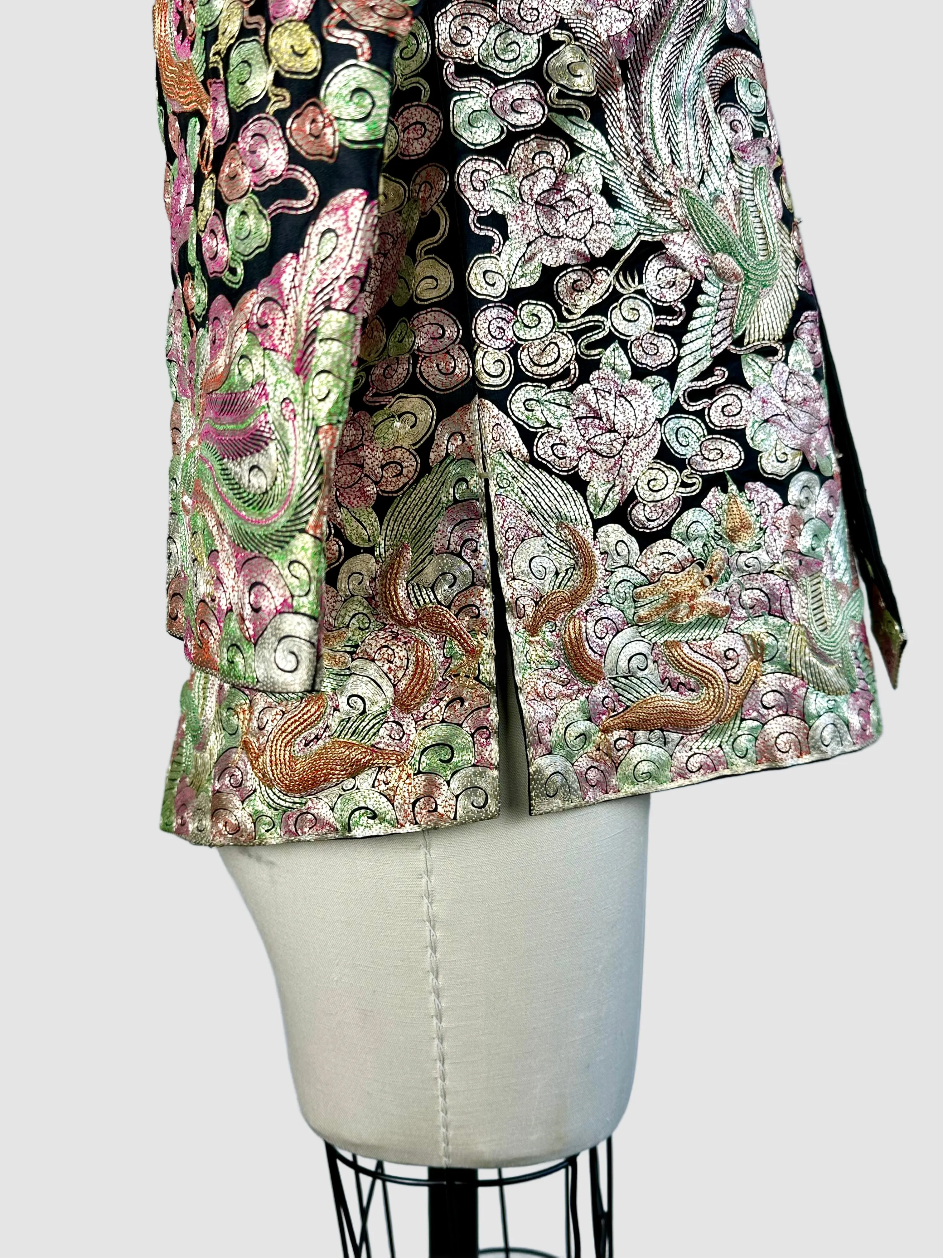 CHINESE EMBROIDERED Vintage 30s Wedding Jacket • X-Small