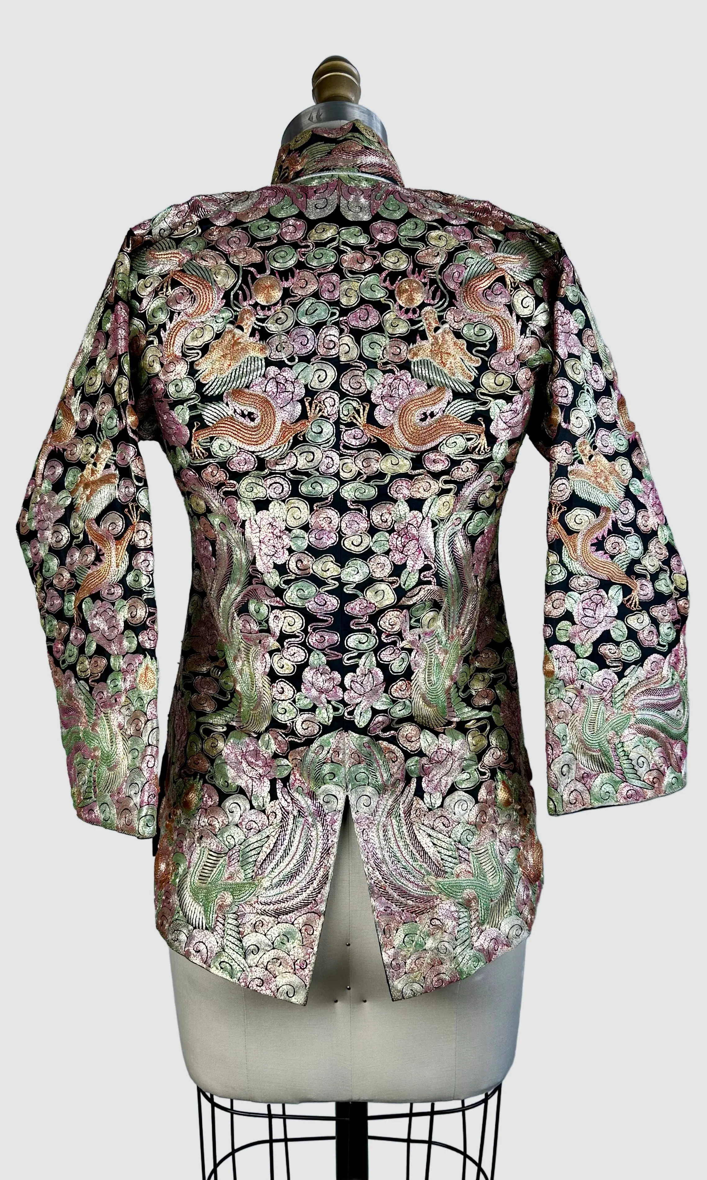 CHINESE EMBROIDERED Vintage 30s Wedding Jacket • X-Small