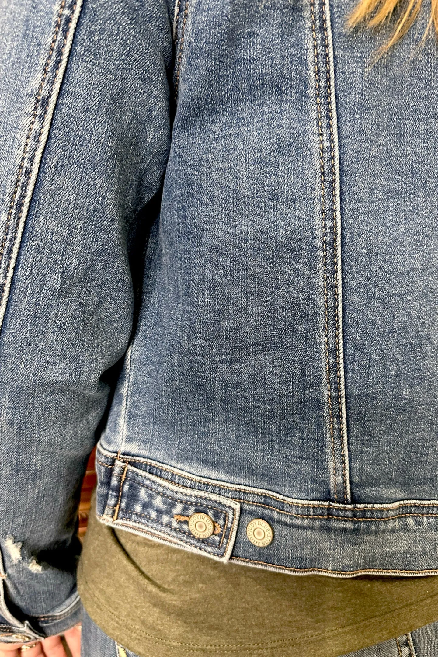Classic Vintage Wash Denim Jacket by Judy Blue