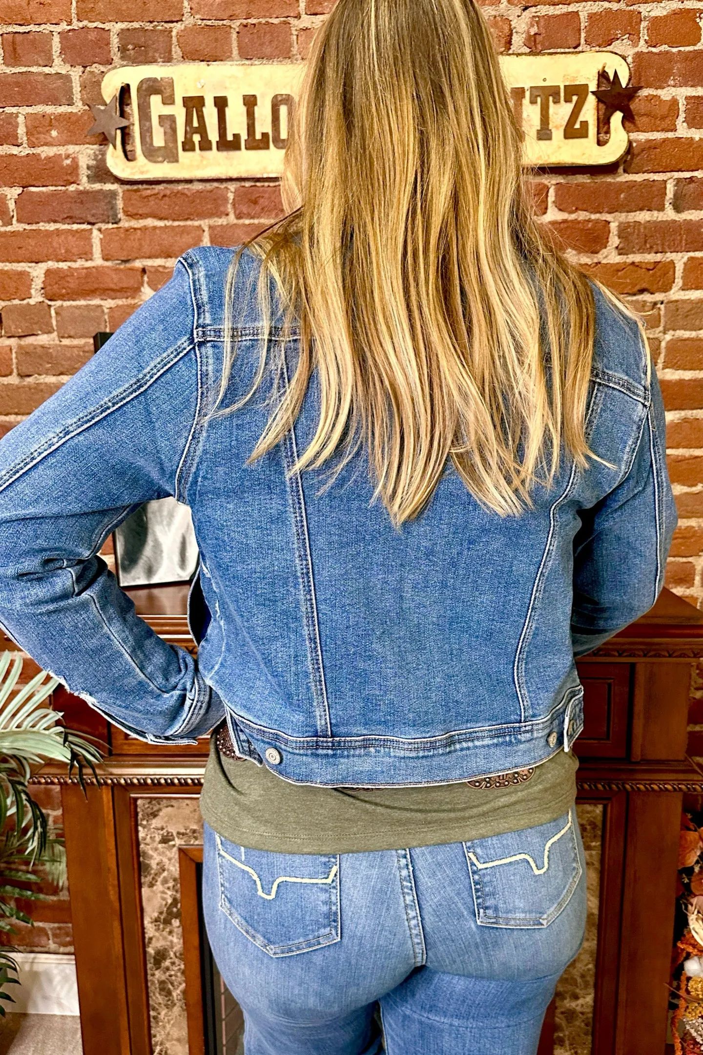 Classic Vintage Wash Denim Jacket by Judy Blue