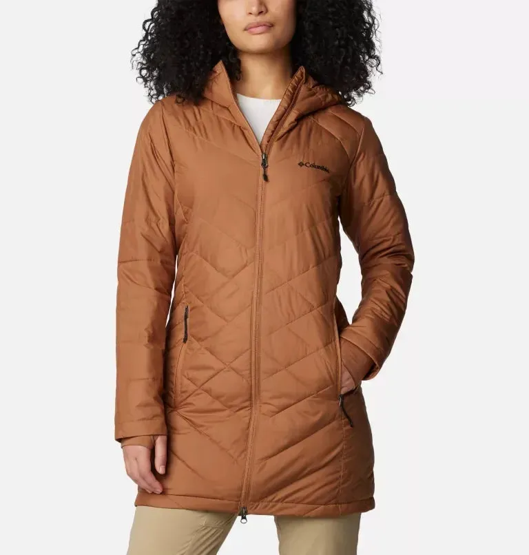 Columbia Ladies Camel Brown Heavenly Long Hooded Jacket