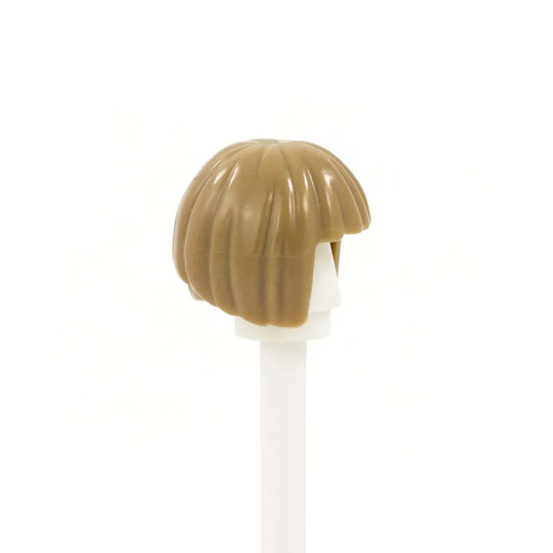 Dark Blonde Neat Bob with Fringe - LEGO Minifigure Hair