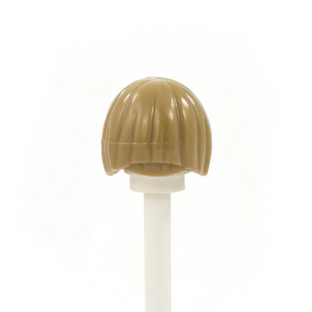 Dark Blonde Neat Bob with Fringe - LEGO Minifigure Hair