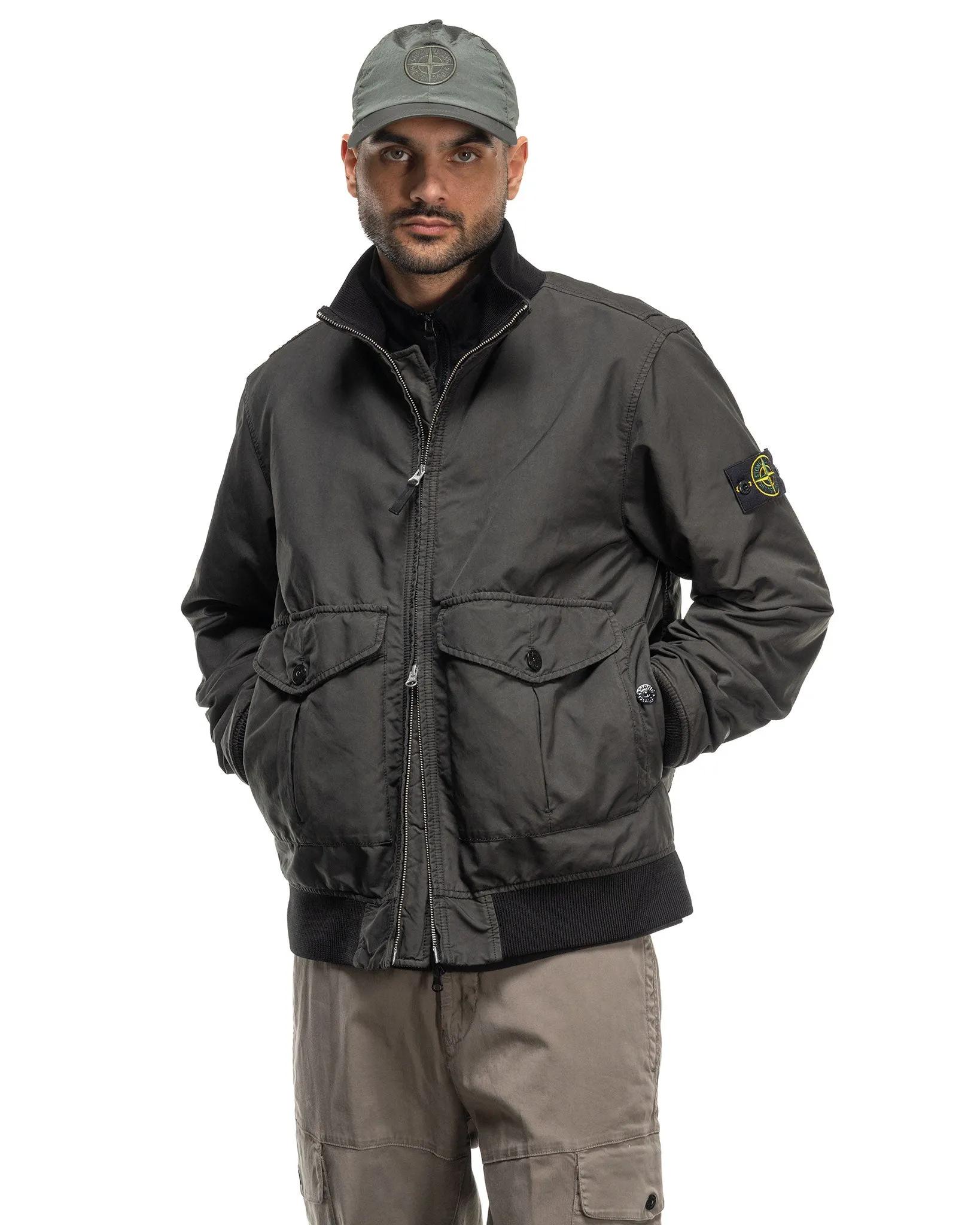 David-TC Bomber Jacket Lead Grey