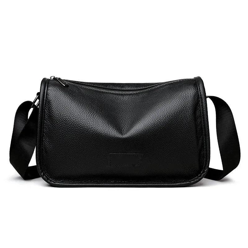 deanwangkt  New Men's Leather Shoulder Bag First Layer Cowhide Messenger Bag Business Casual Small Crossbody Bag Large Capacity Soft Cowhide Back