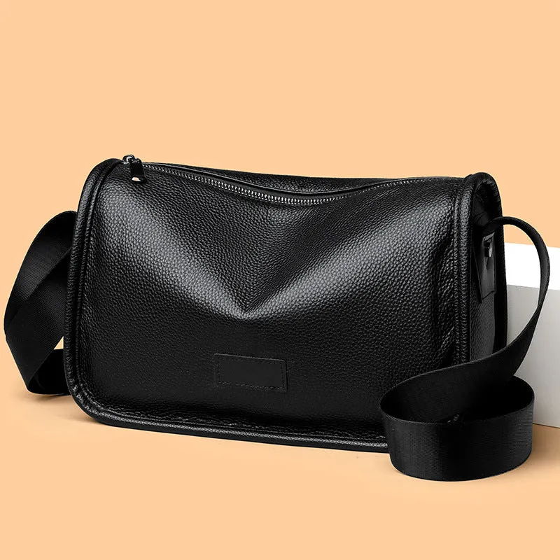deanwangkt  New Men's Leather Shoulder Bag First Layer Cowhide Messenger Bag Business Casual Small Crossbody Bag Large Capacity Soft Cowhide Back