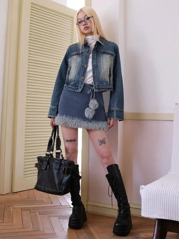 Denim short  jacket【s0000003386】