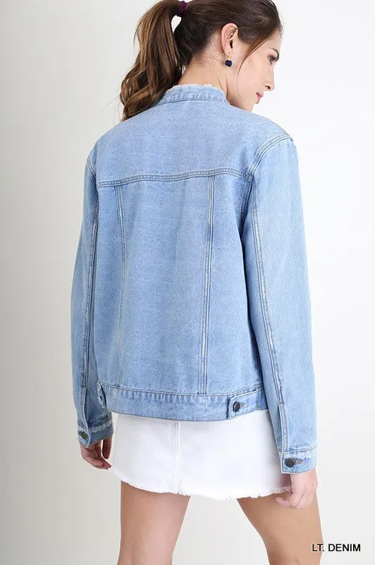 Distressed Denim Jacket
