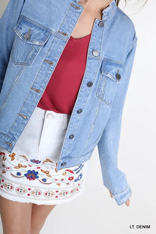 Distressed Denim Jacket