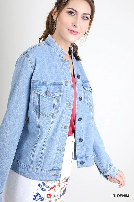 Distressed Denim Jacket