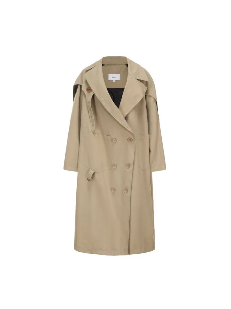 Double Breasted Buckle Strap Trench Coat【s0000006812】