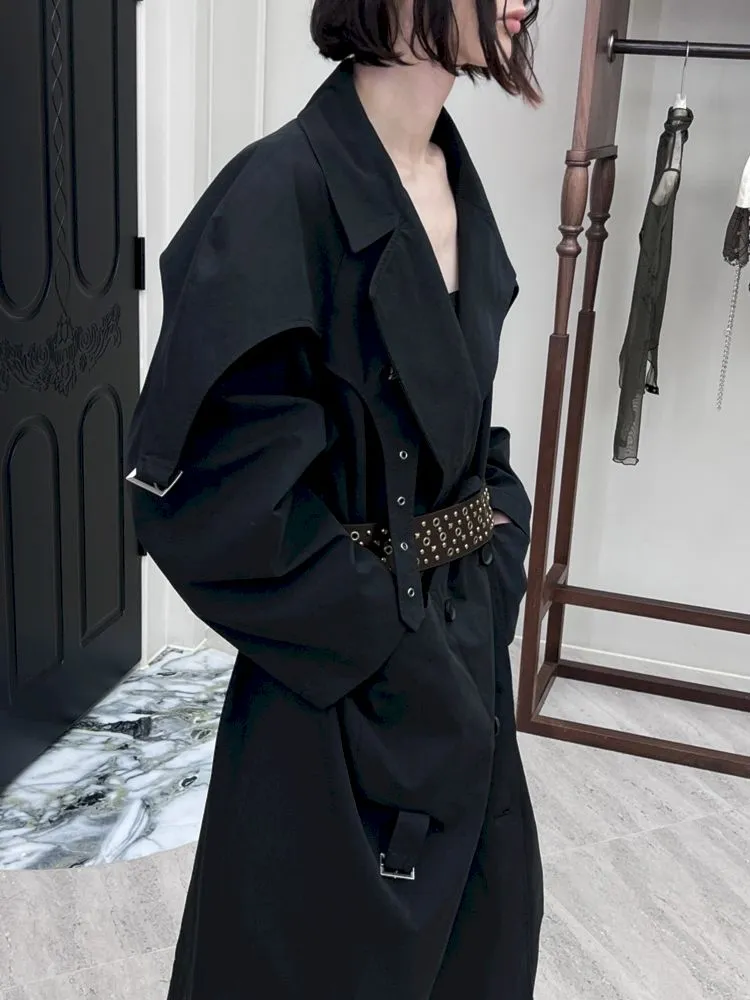 Double Breasted Buckle Strap Trench Coat【s0000006812】